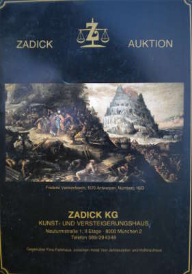 Zadick Auktionskatalog 1980