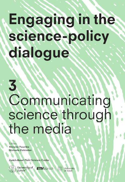Melanie Paschke/Manuela Dahinden: Engaging in the science-policy dialogue Cover Engaging in the science-policy dialogue