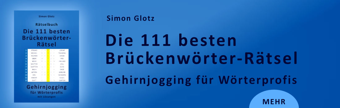 Buchvorstellung Simon Glotz: Die 111 besten Brückenwörter-Rätsel  