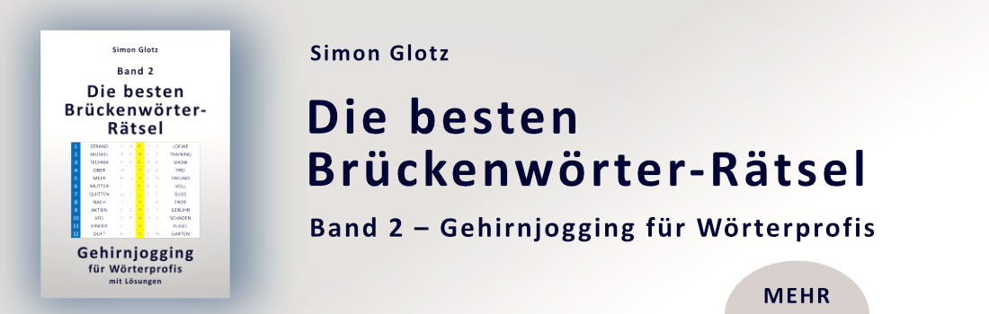 Buchvorstellung Simon Glotz: Die besten Brückenwörter-Rätsel  